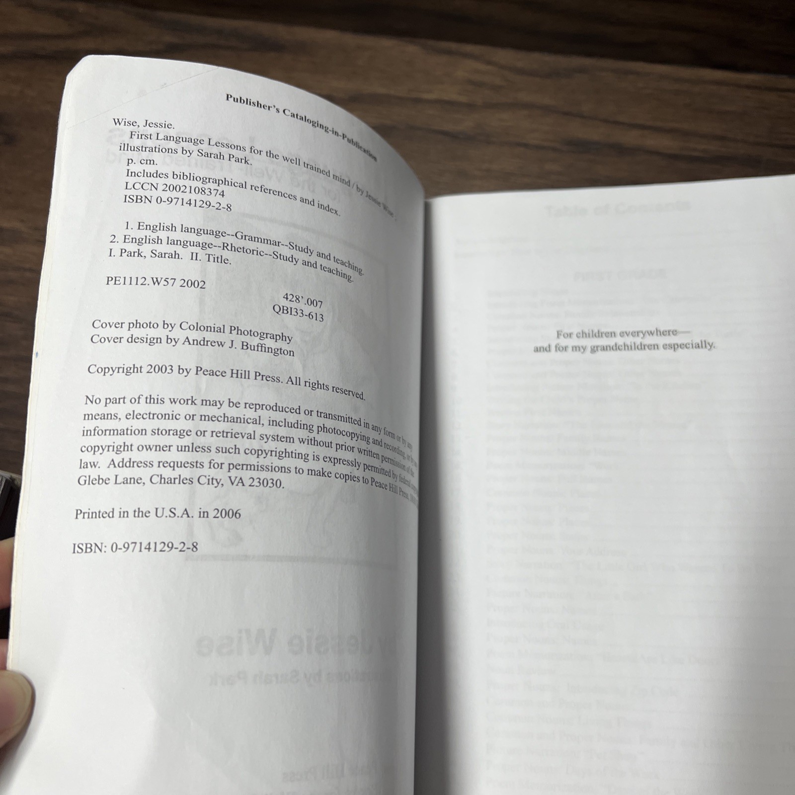 Jessie Wise: First Language Lessons For The Well-Trained Mind: Levels 1 And 2