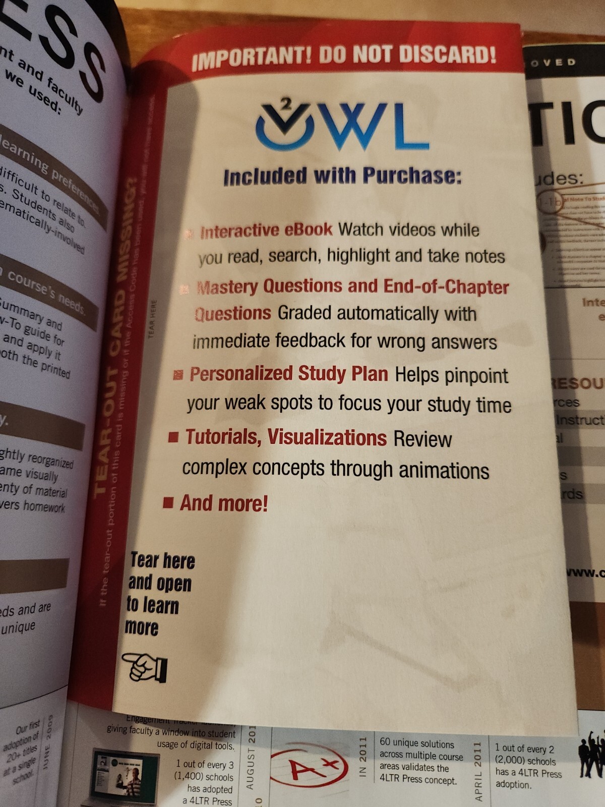 CHEM2: Chemistry in Your World (with OWLv2 24-Months Printed Access Card)