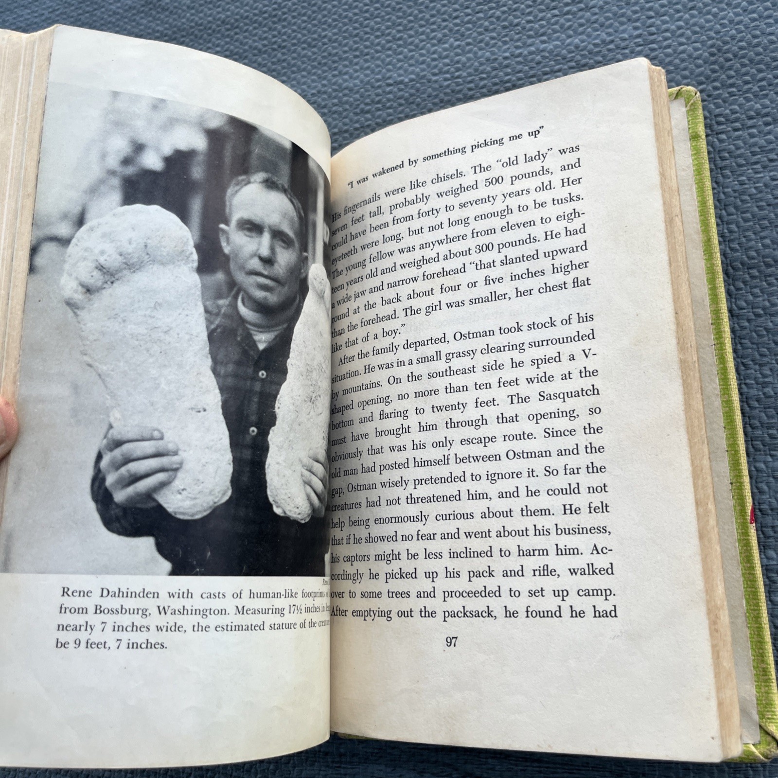 On the Track of Bigfoot by Marian T. Place Hardcover 1974 1st Edition Ex-Library