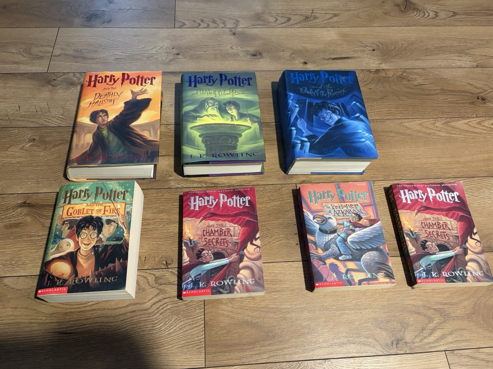 Harry Potter Book Lot three Hardback For Soft Backs ￼￼