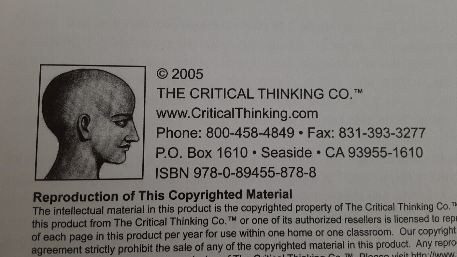 2 Critical Thinking Co Grades 2-3 Editor in Chief Dr DooRiddle Homeschool Lot