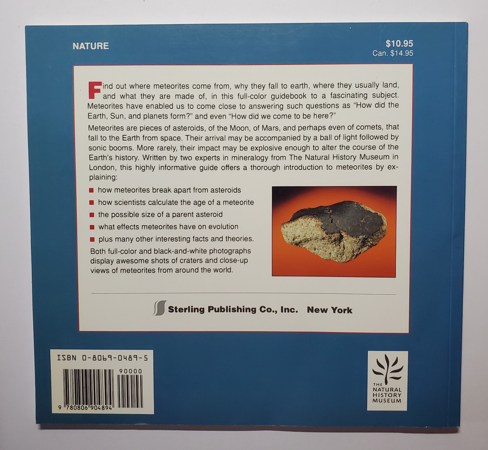Meteorites by Andrew Graham and Robert Hutchinson (1993 Trade Paperback)