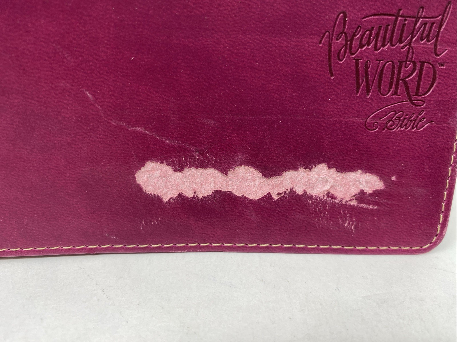 KJV Beautiful Word Bible Italian Duo-tone Tan Pink (Journaling Note Wide Margin)