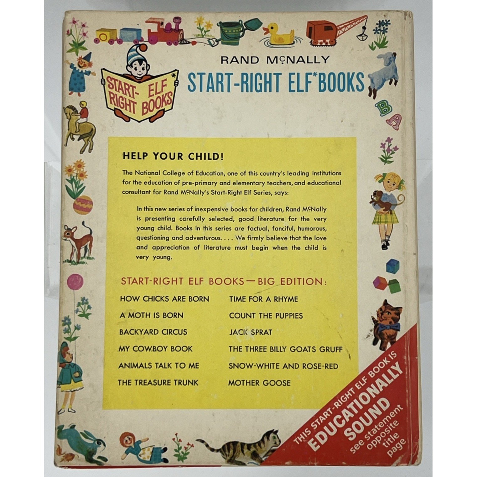 JACK SPRAT book Helen Wing & Anne Leaf Rand McNally HB Big Edition 1966