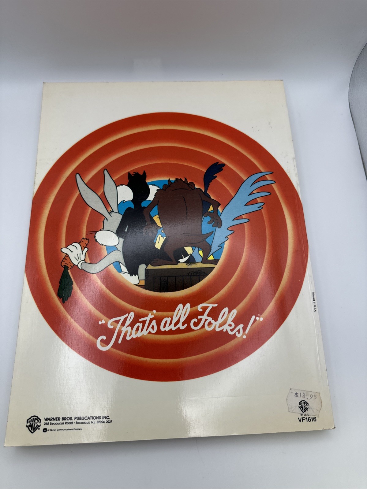 THE GREAT LOONEY TUNES COLLECTION Songbook 1990 First Edition Trade EUC