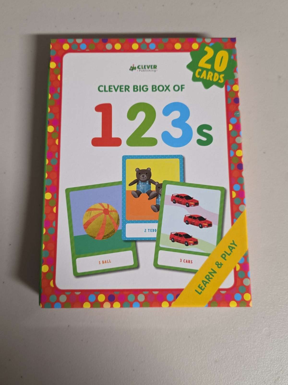 123s : Memory Flash Cards by Clever Publishing (2018, Cards,Flash Cards)