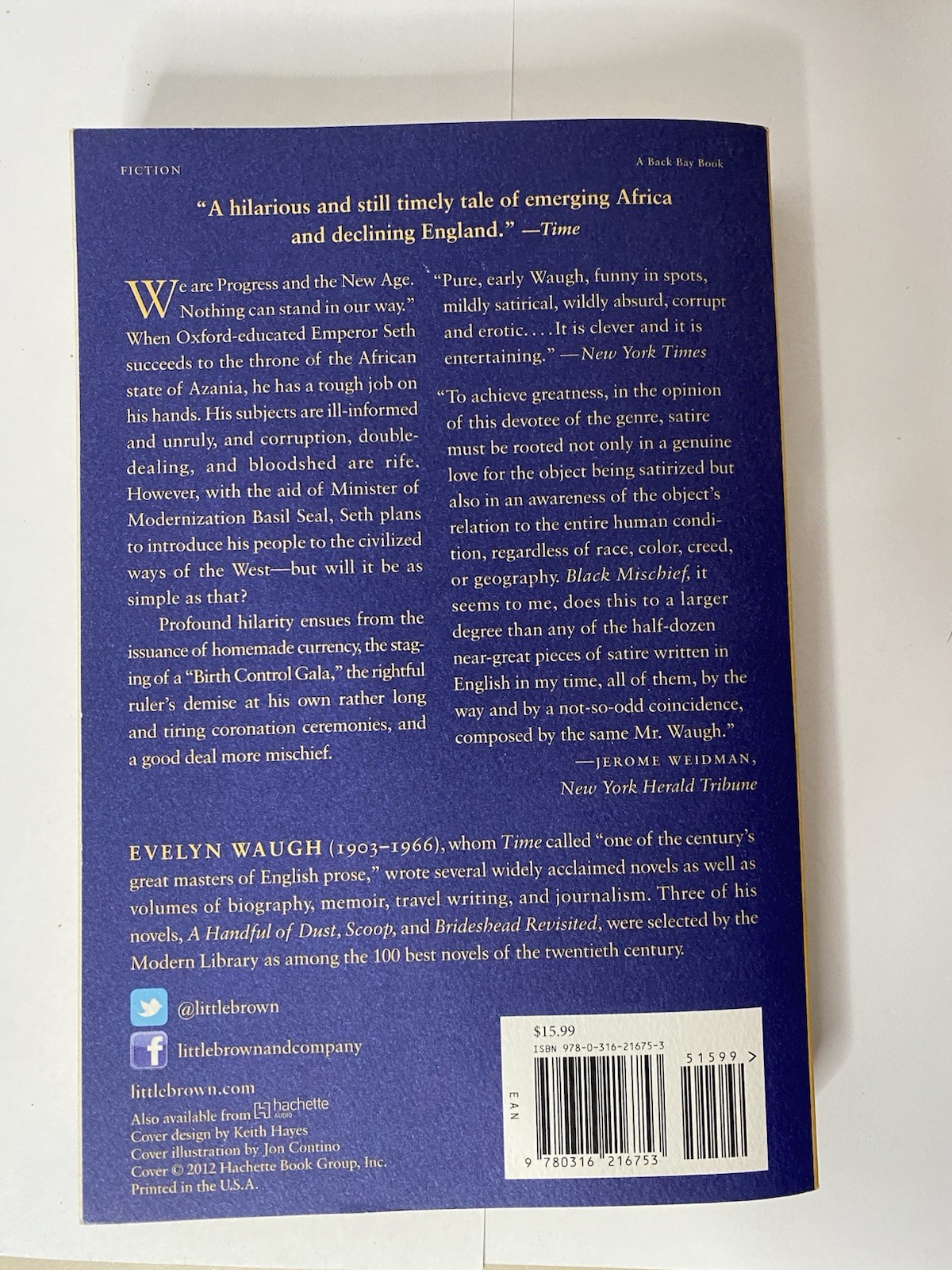 Black Mischief by Evelyn Waugh (2012) FREE SHIPPING