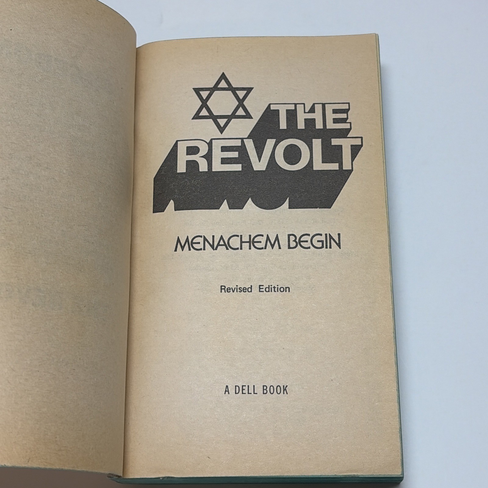 The Revolt – Menachem Begin 1978 PB Israel Prime Minister Middle East History