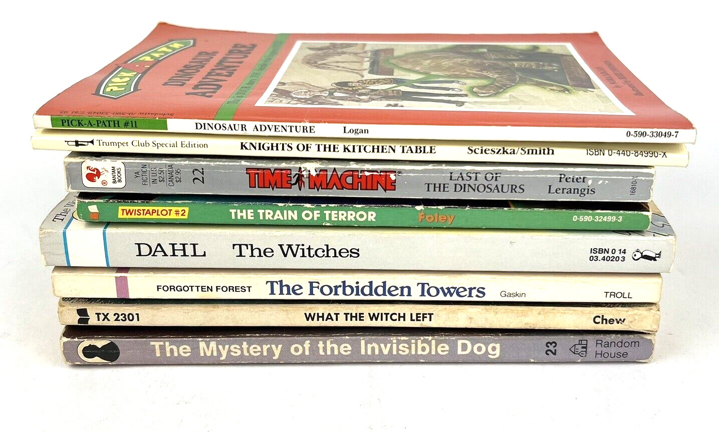 Lot of 8 Mixed Vintage Sci-fi Fantasy Horror Paperback Kids Youth Novels