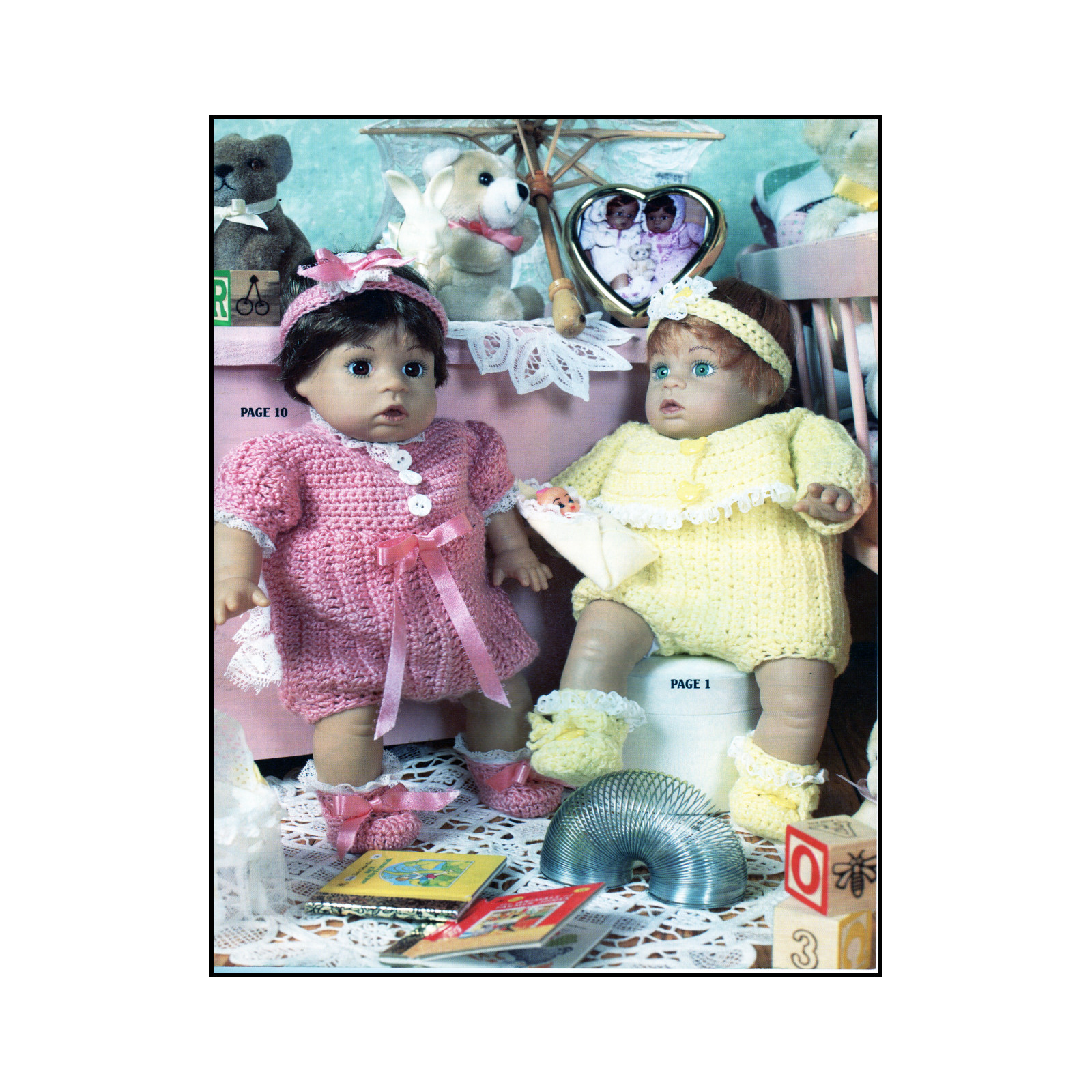 “Dress Up Your Baby Doll: 9 Crocheted Outfits …” by Betty Saxton (1996)