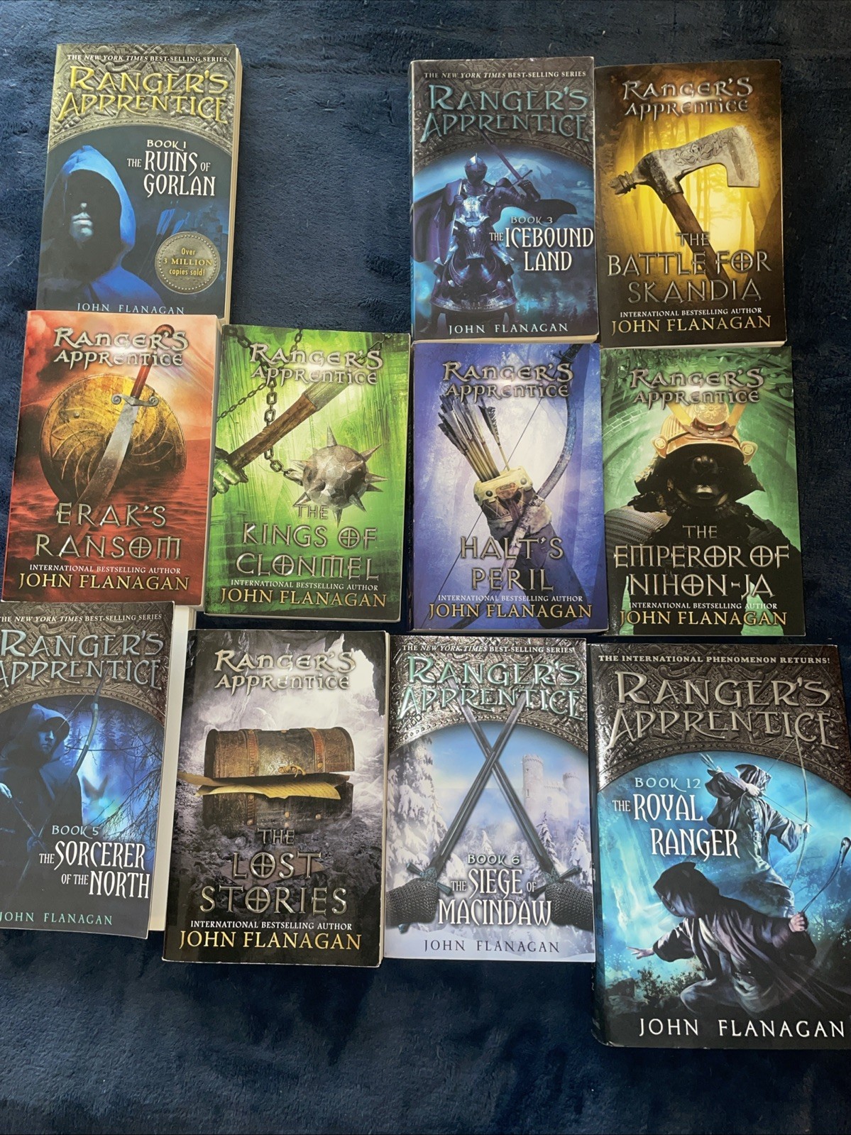 Lot Of 11 RANGER’S APPRENTICE Series John Flanagan Paperbacks 1-12 (#2 missing)