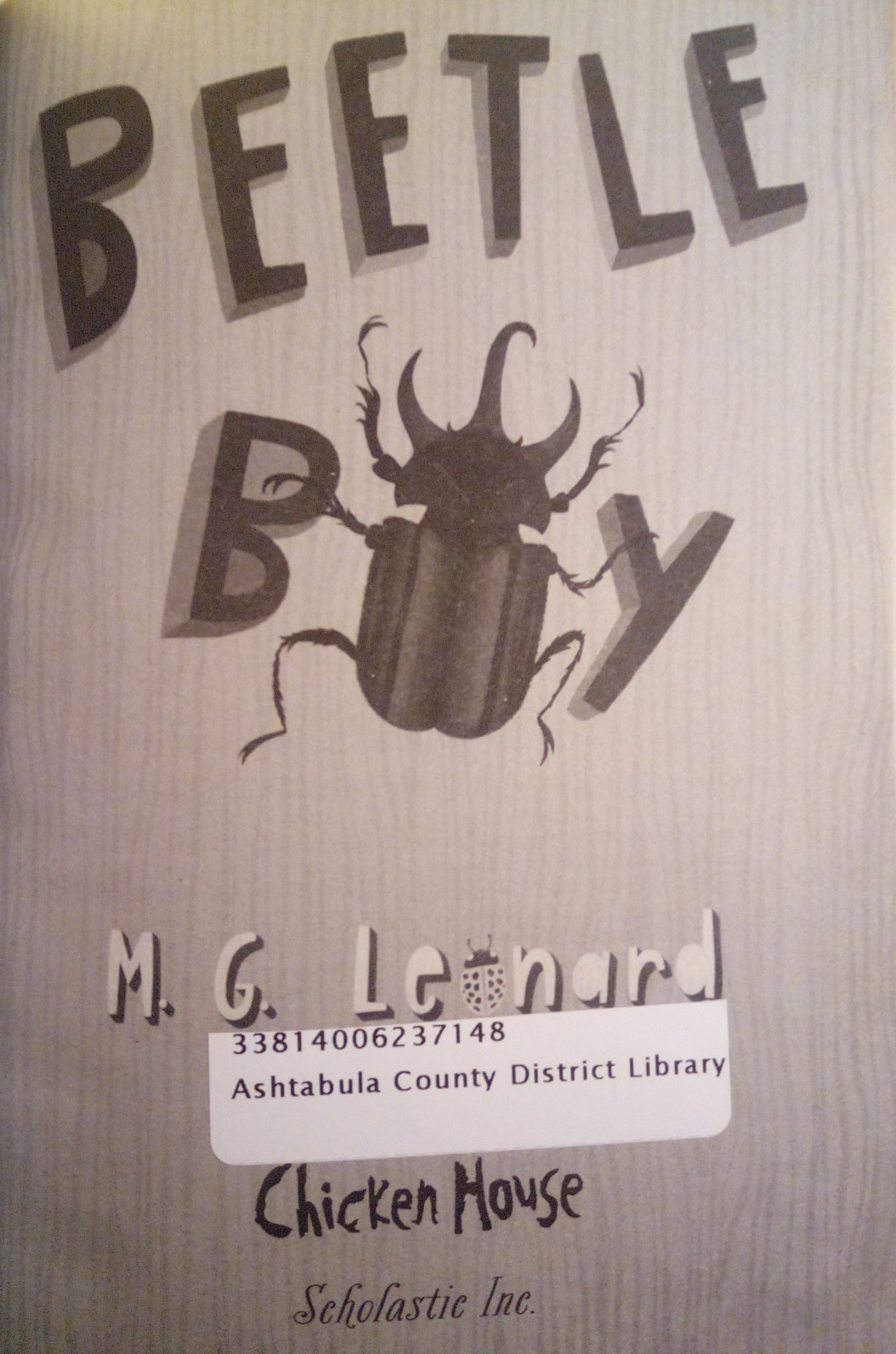 “Beetle Boy” M. G. Leonard HC