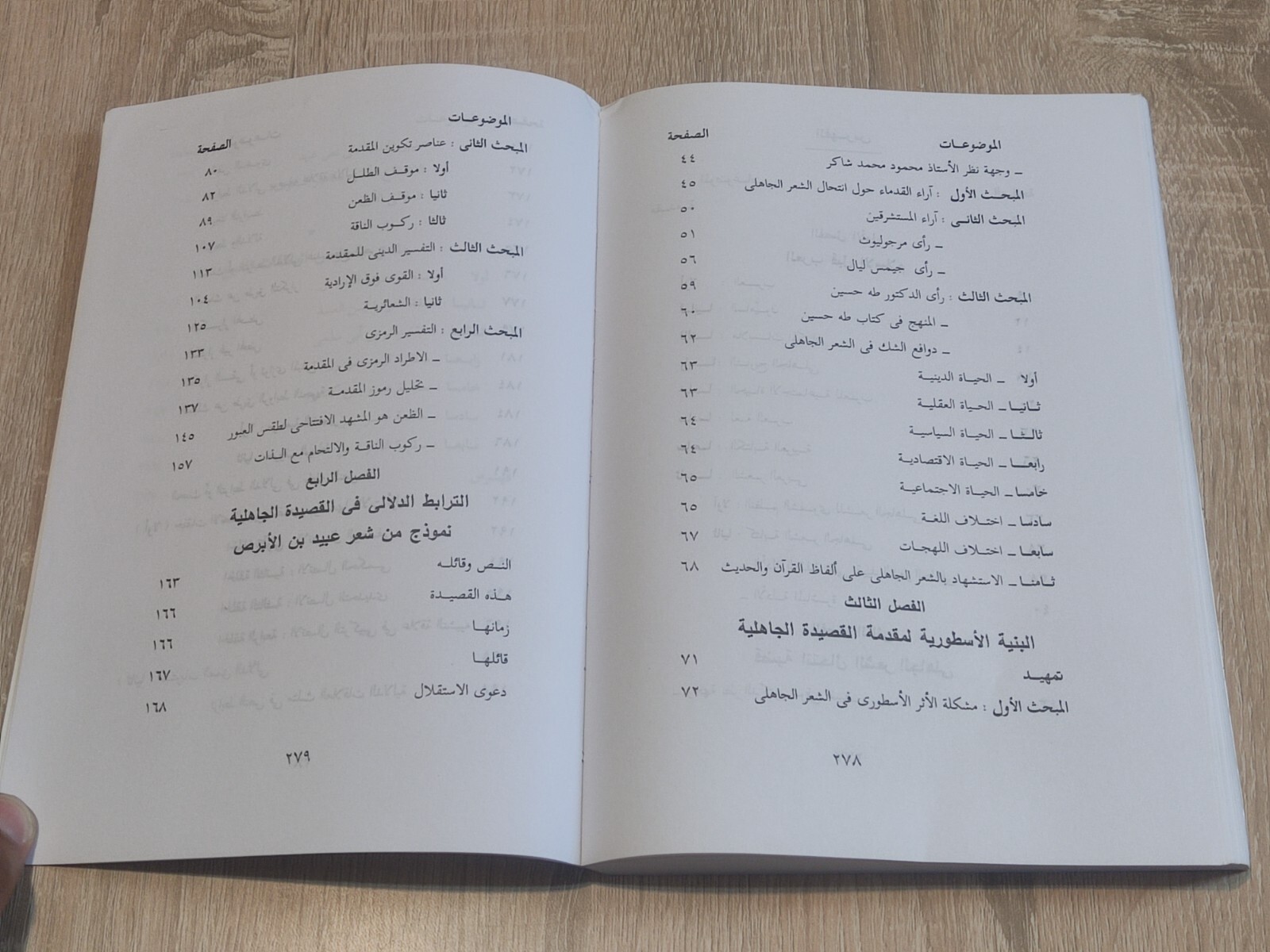 كتاب دراسات في الشعر الجاهلي Arabic Vintage Book Studies in pre-Islamic poetry