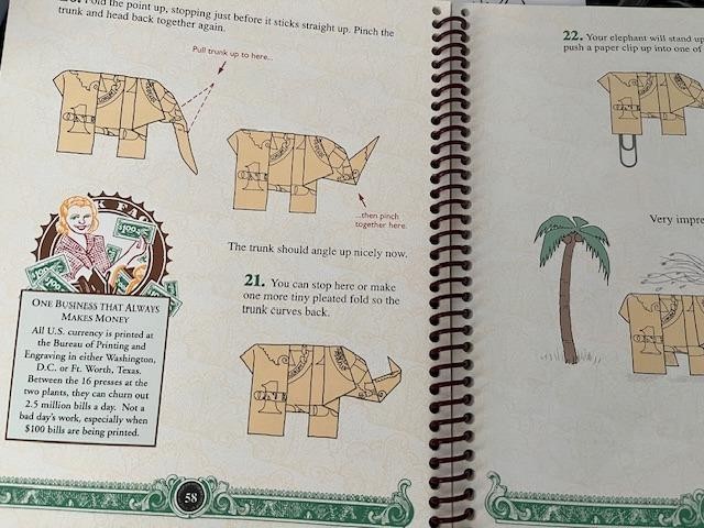 The Buck Book by Anne Akers Johnson. Origami with a Dollar Bill 7 Projects