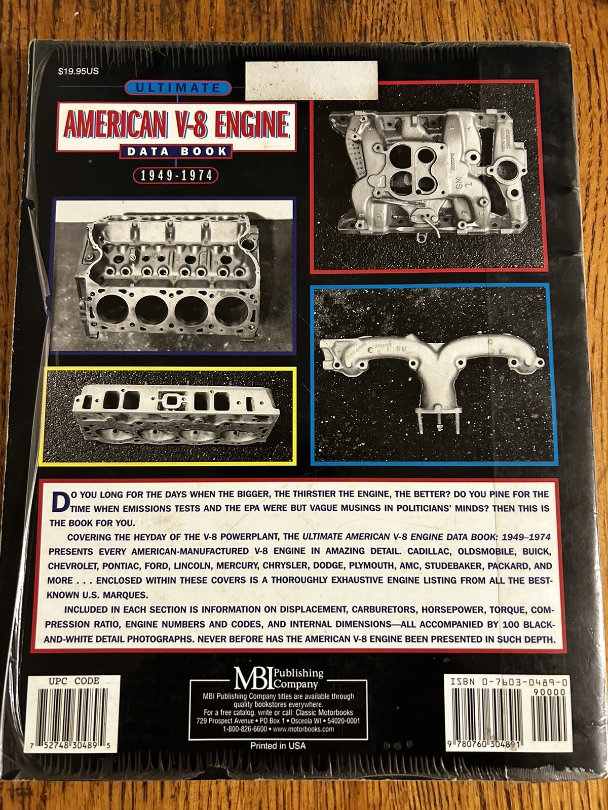 ULTIMATE AMERICAN V-8 ENGINE DATA BOOK 1949-74 By Peter Sessler **BRAND NEW**