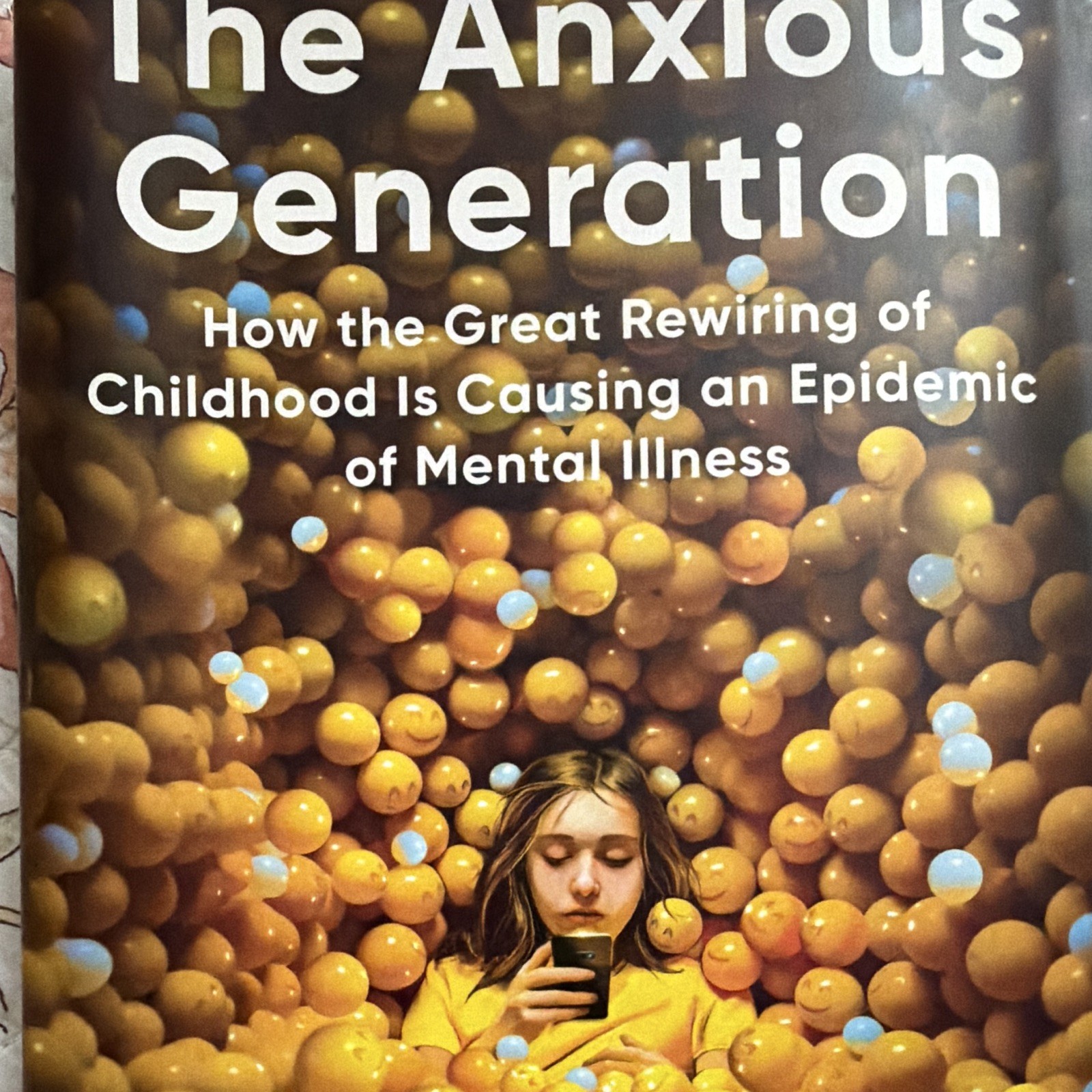 The Anxious Generation by Jonathan Haidt Hardcover Mental Health Nonfiction
