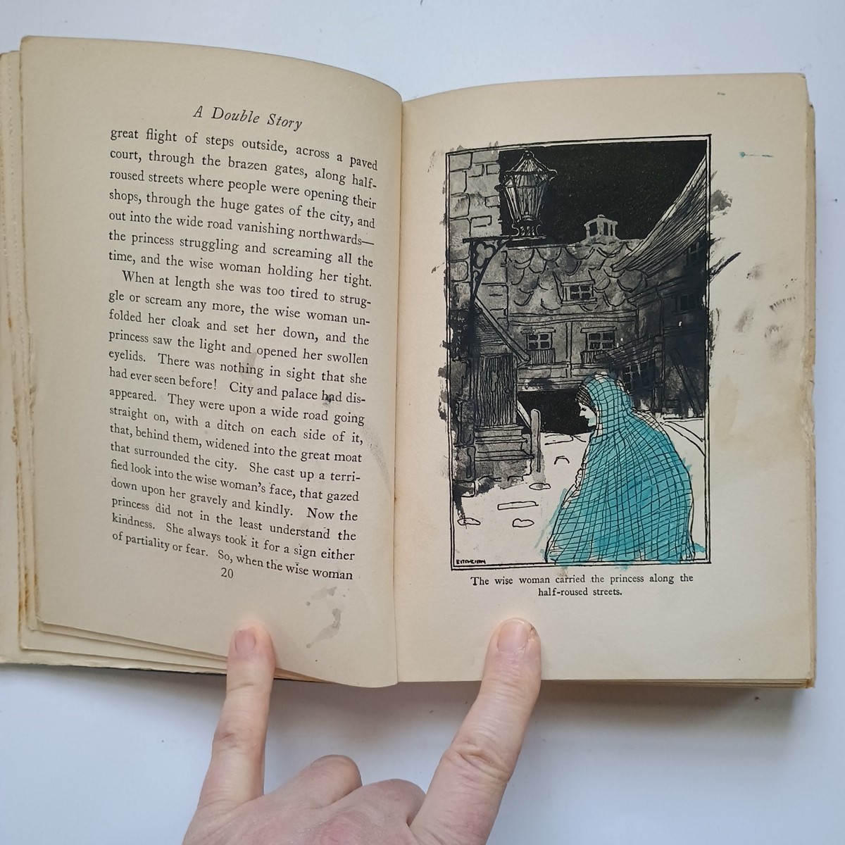 A Double Story by George Macdonald (Harcourt, Brace, & Co) Vintage HC circa 1924