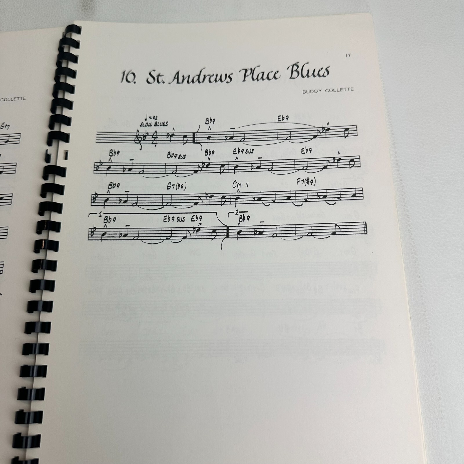The Buddy Collette Songbook 1985 Signed Tablature Instrumental Ring/Wire Bound