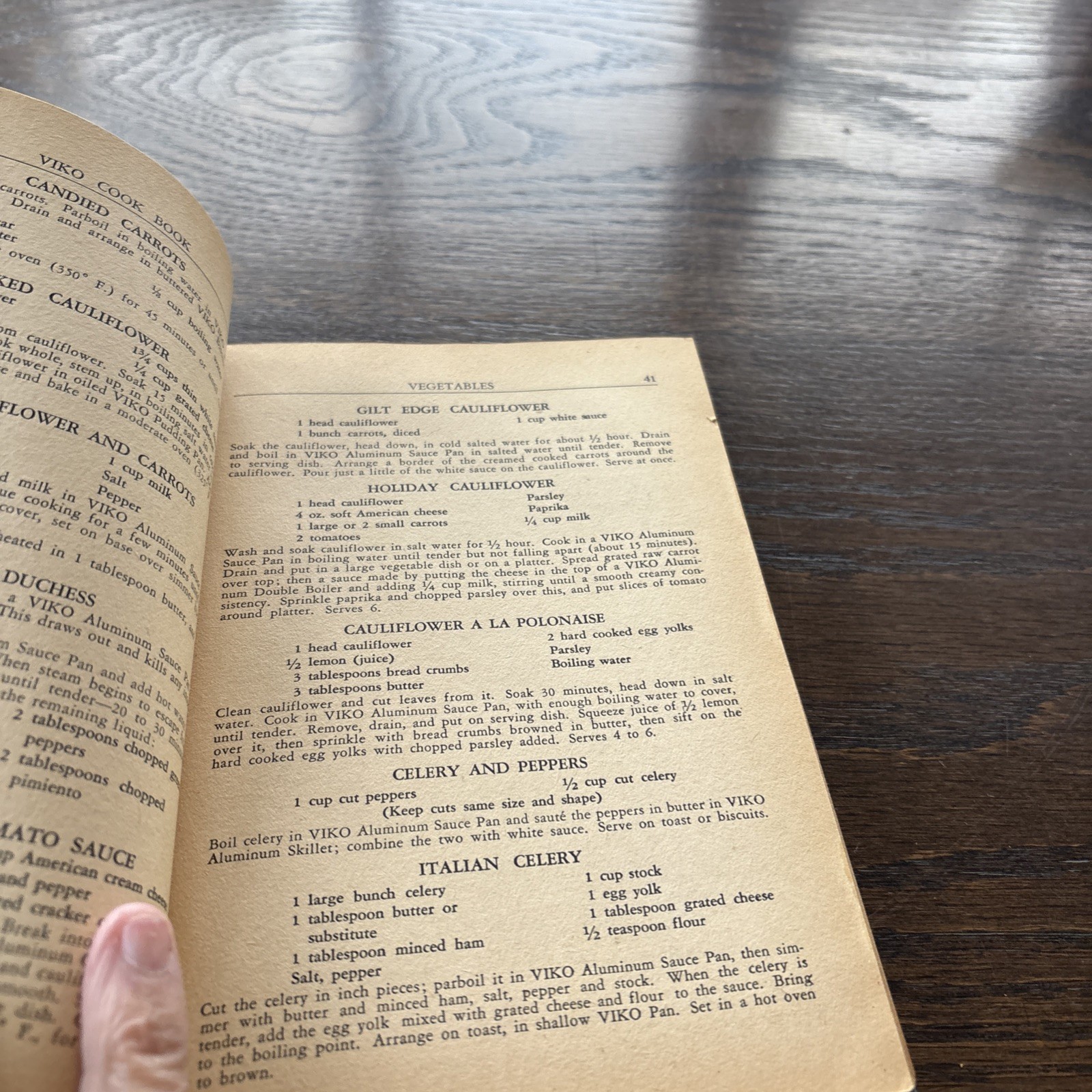 Vintage Viko Cookware Cookbook 1938 HB