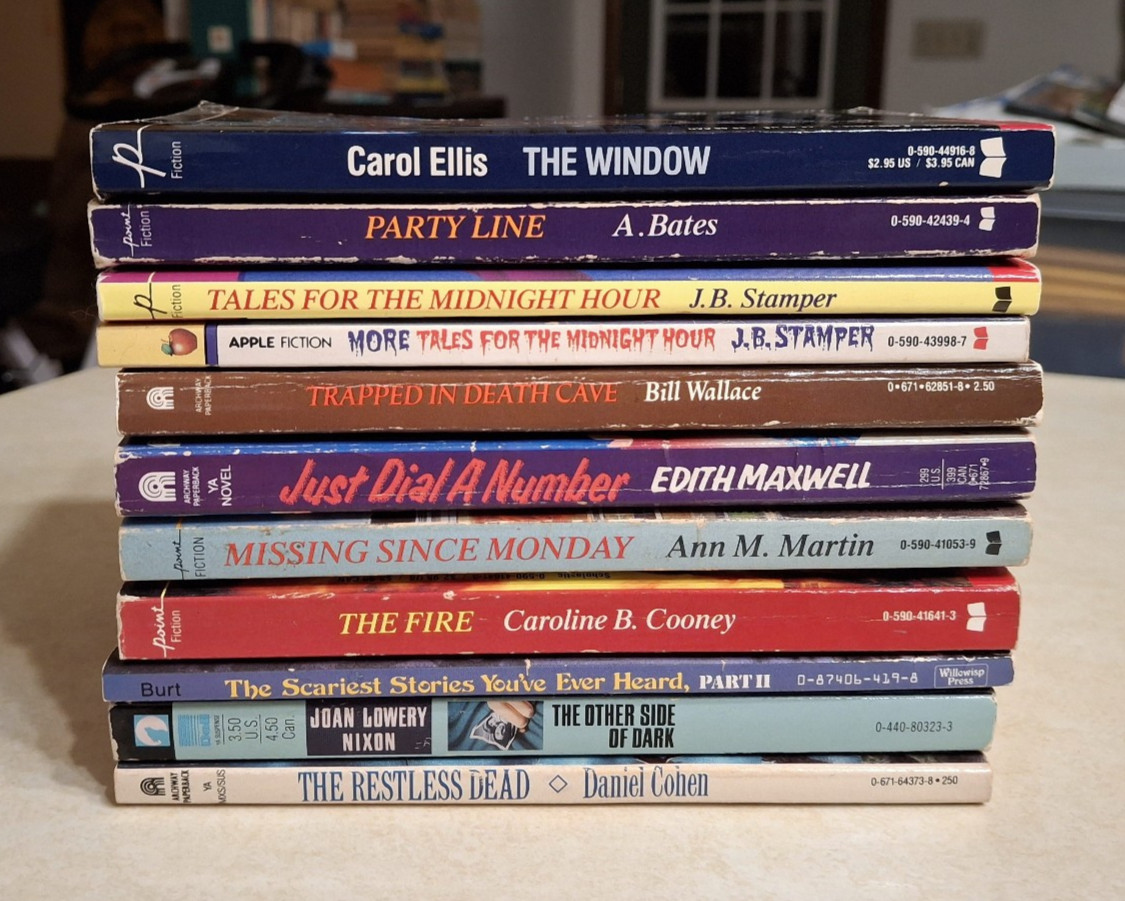 Vintage YA Teen Horror Books Lot 1980s 1990s Pulp Point Scholastic Paperbacks