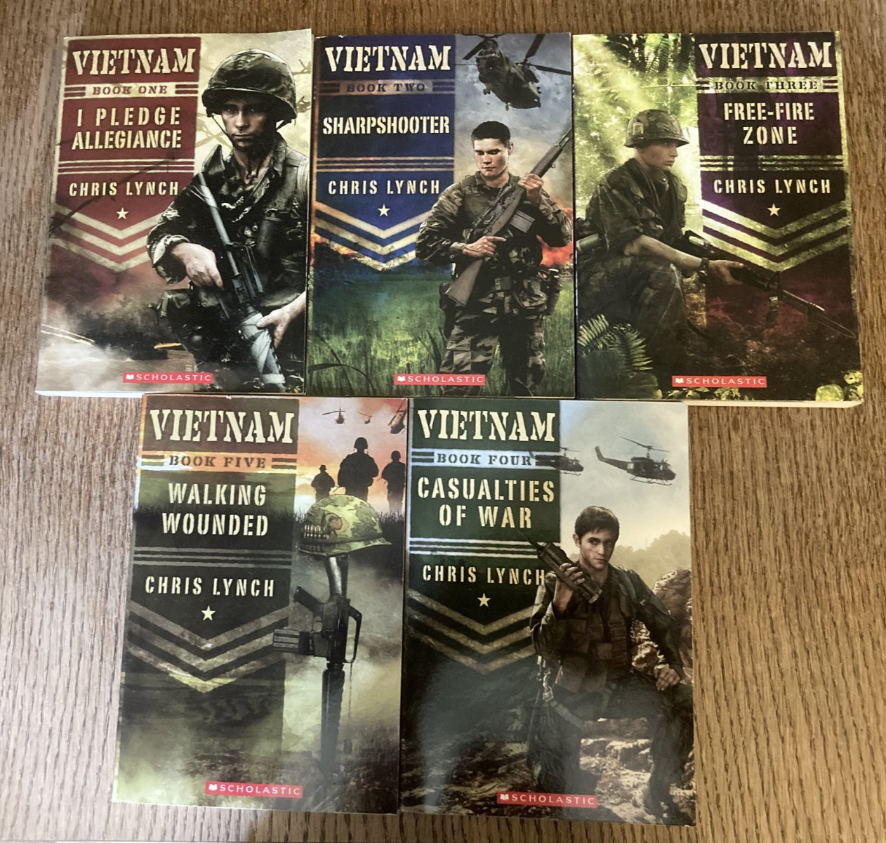 Vietnam Books 1-5 by Chris Lynch Scholastic Press, 2012 5 Book Paperback Set