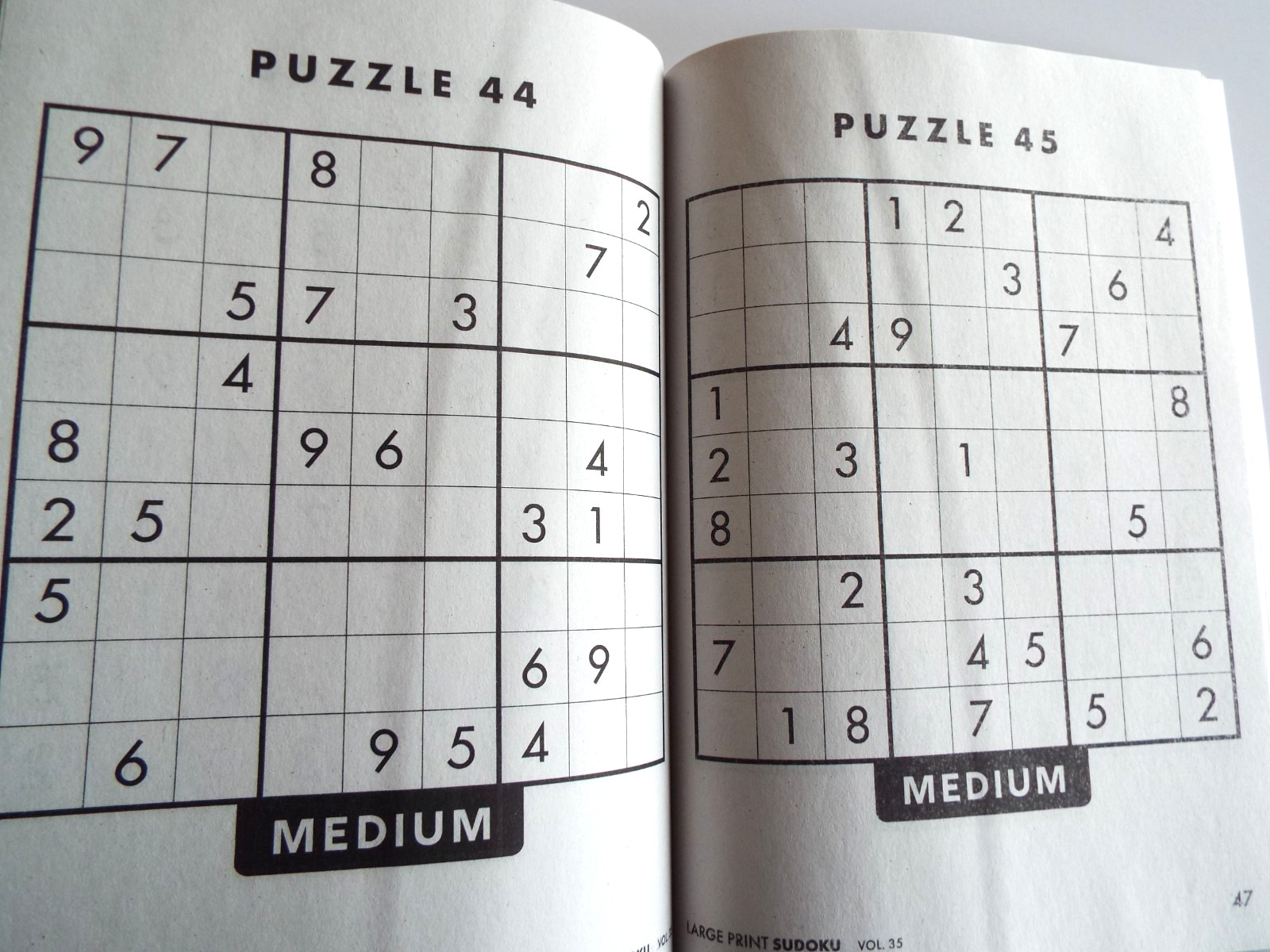 4 Large Print Sudoku Puzzle Books: Volumes 35, 36, 37 & 38 NEW** ~ 80 puzz. ea
