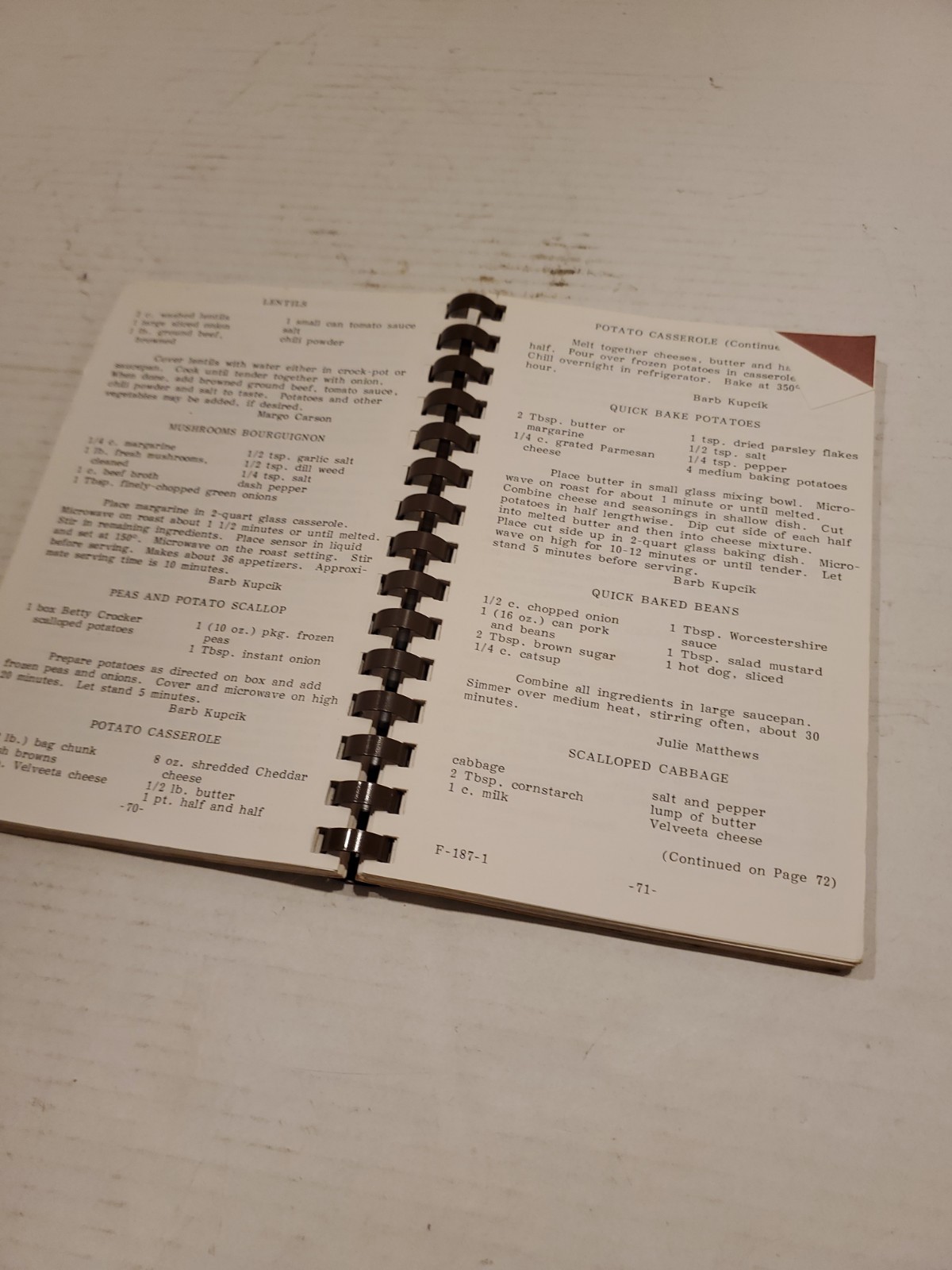 Vintage Cherished Recipes Cookbook Recipe Collection Georgetown Illinois