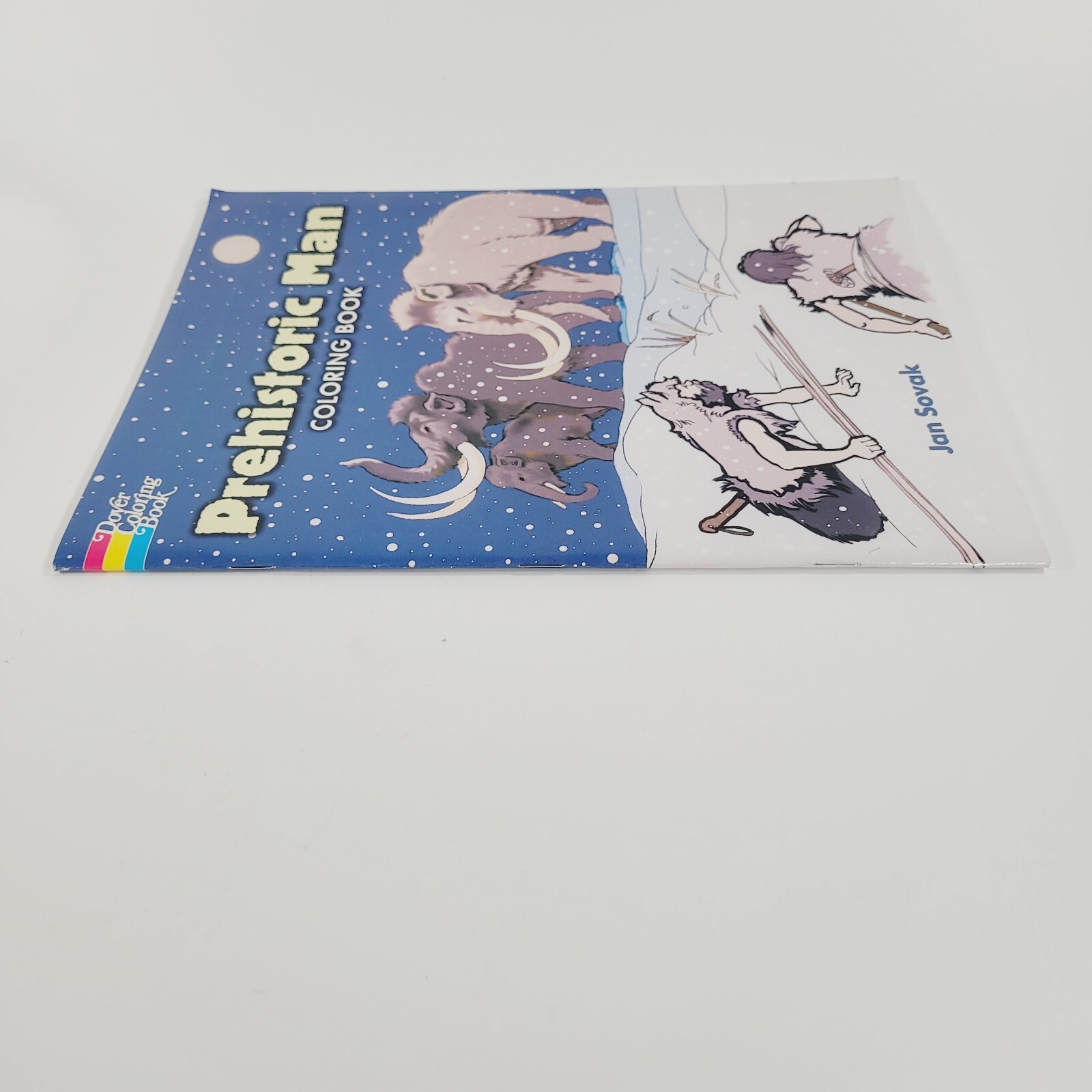 PREHISTORIC MAN, COLORING BOOK By Jan Sovak Dover Clean History Homeschool