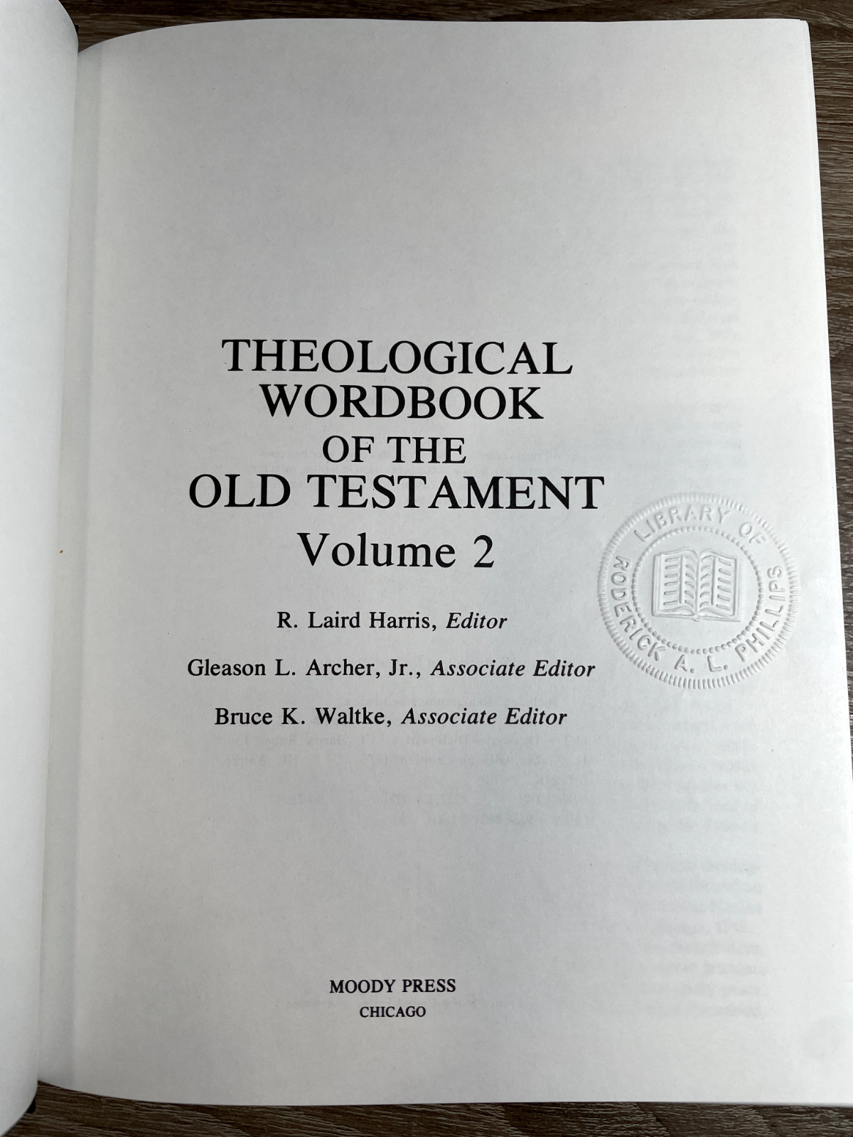 Theological Wordbook of the Old Testament (Vol. 1 & 2) by R. Laird Harris et al