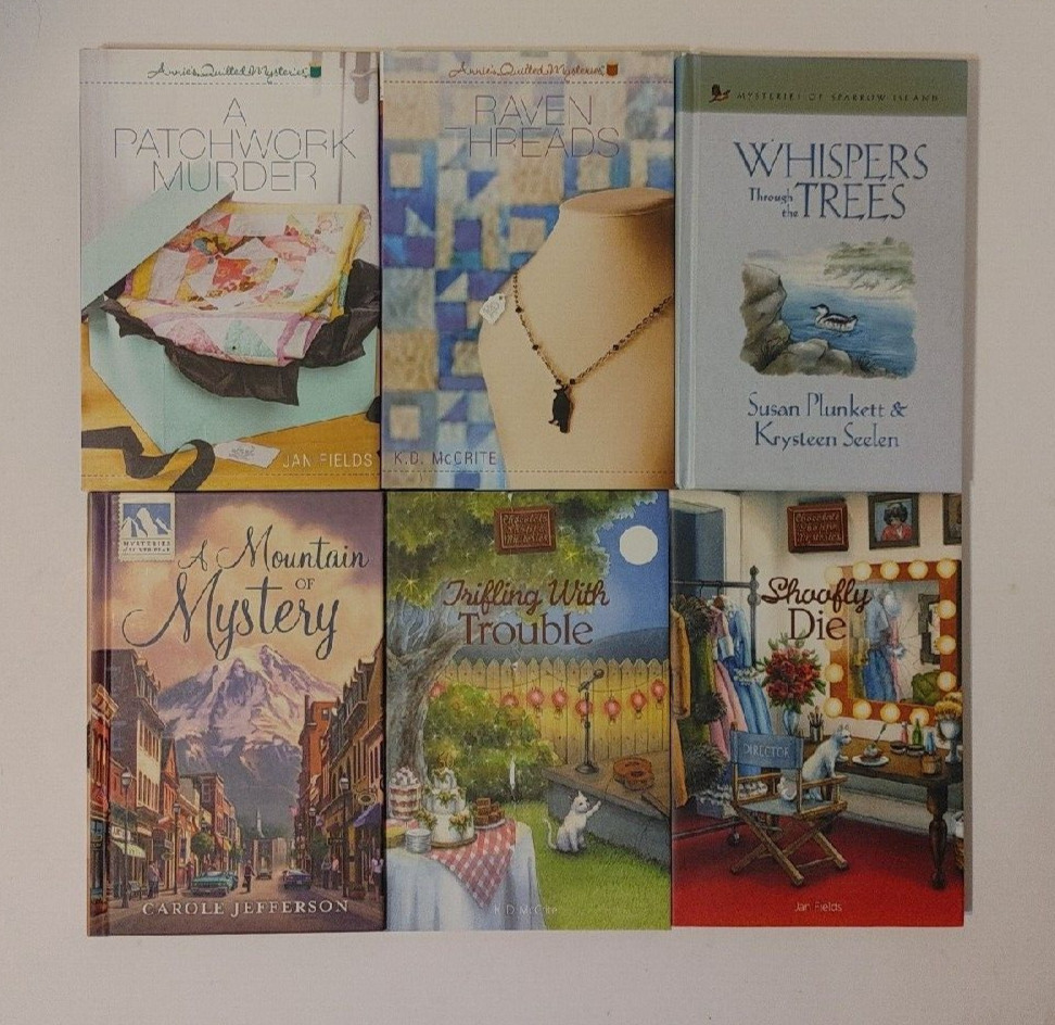 Lot of 6 Random Mix Guideposts Christian Mysteries ANNIE’S ATTIC Amish PATCHWORK
