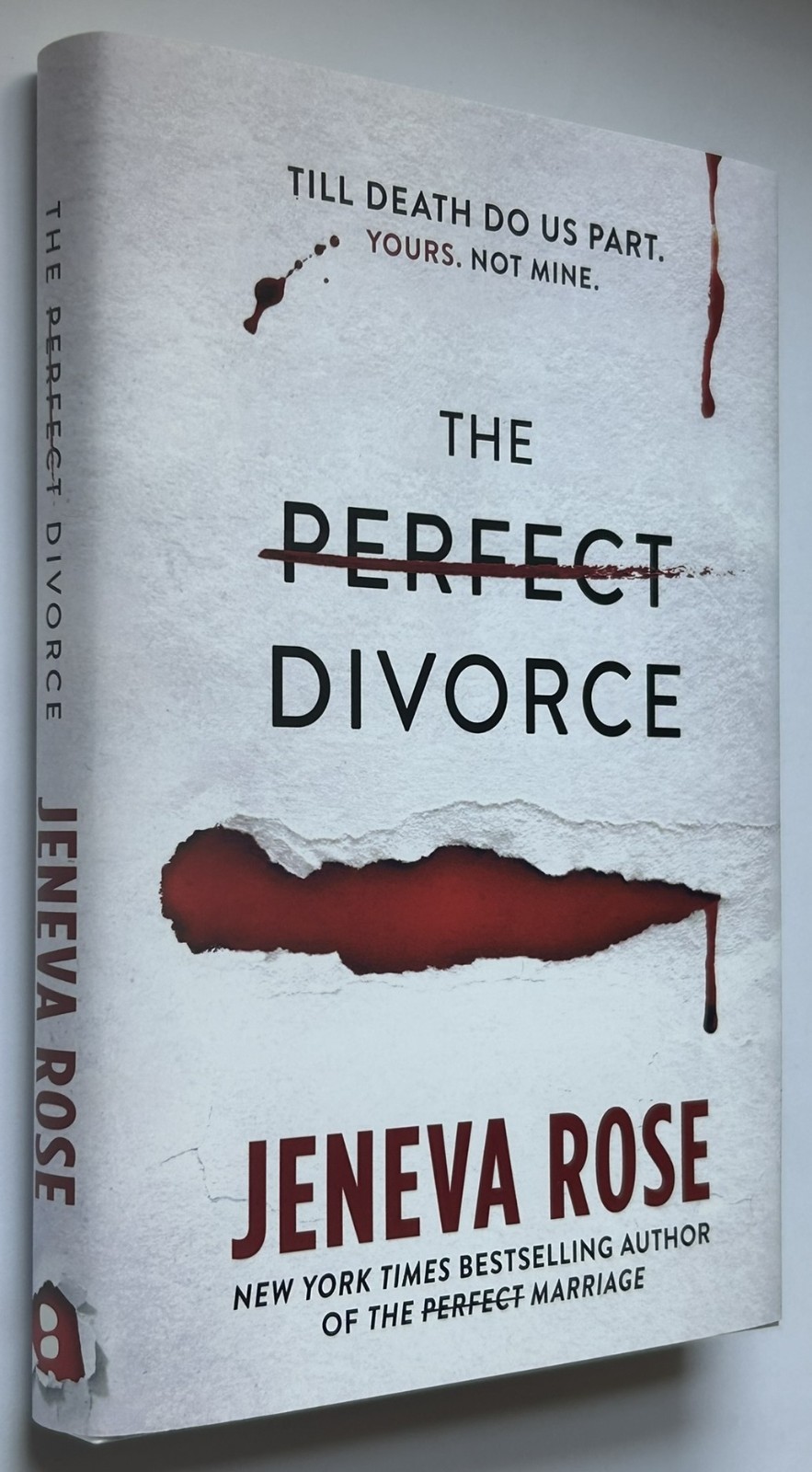 SIGNED The Perfect Divorce by Jeneva Rose FIRST EDITION New w Bloody Page Edges