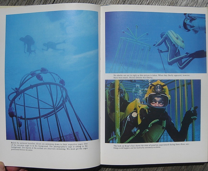 1970 SHARKS Personally Signed by JACQUES COUSTEAU & PHILIPPE COUSTEAU Ocean JAWS