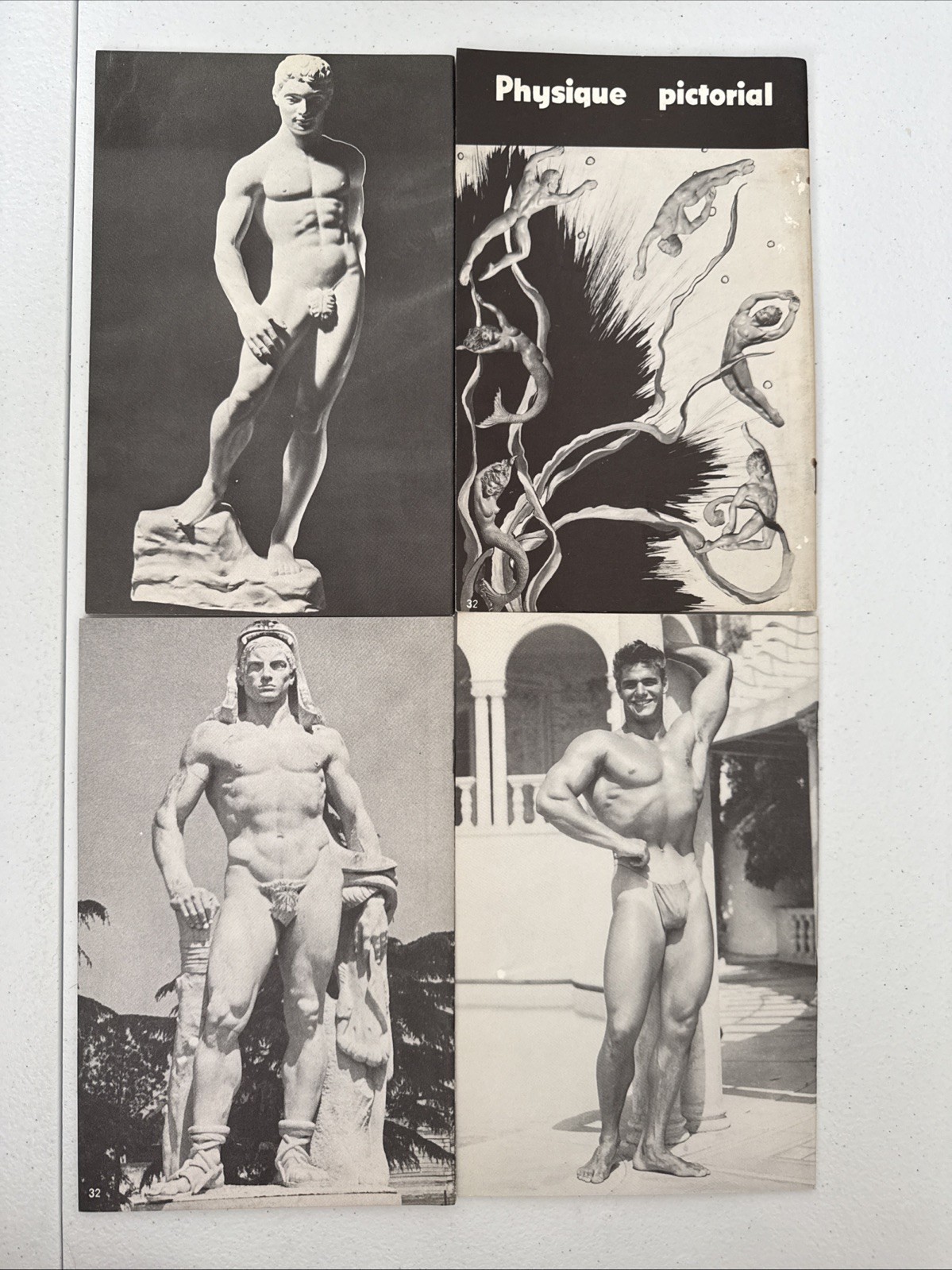 Physique Pictorial Volume 8 # 1, 2, 3 and 4 – Spring, Summer, Fall & Winter 1958
