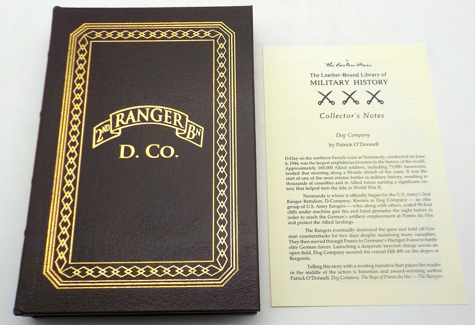 DOG COMPANY Patrick K O’Donnell Easton Press Collectors Edition 2013