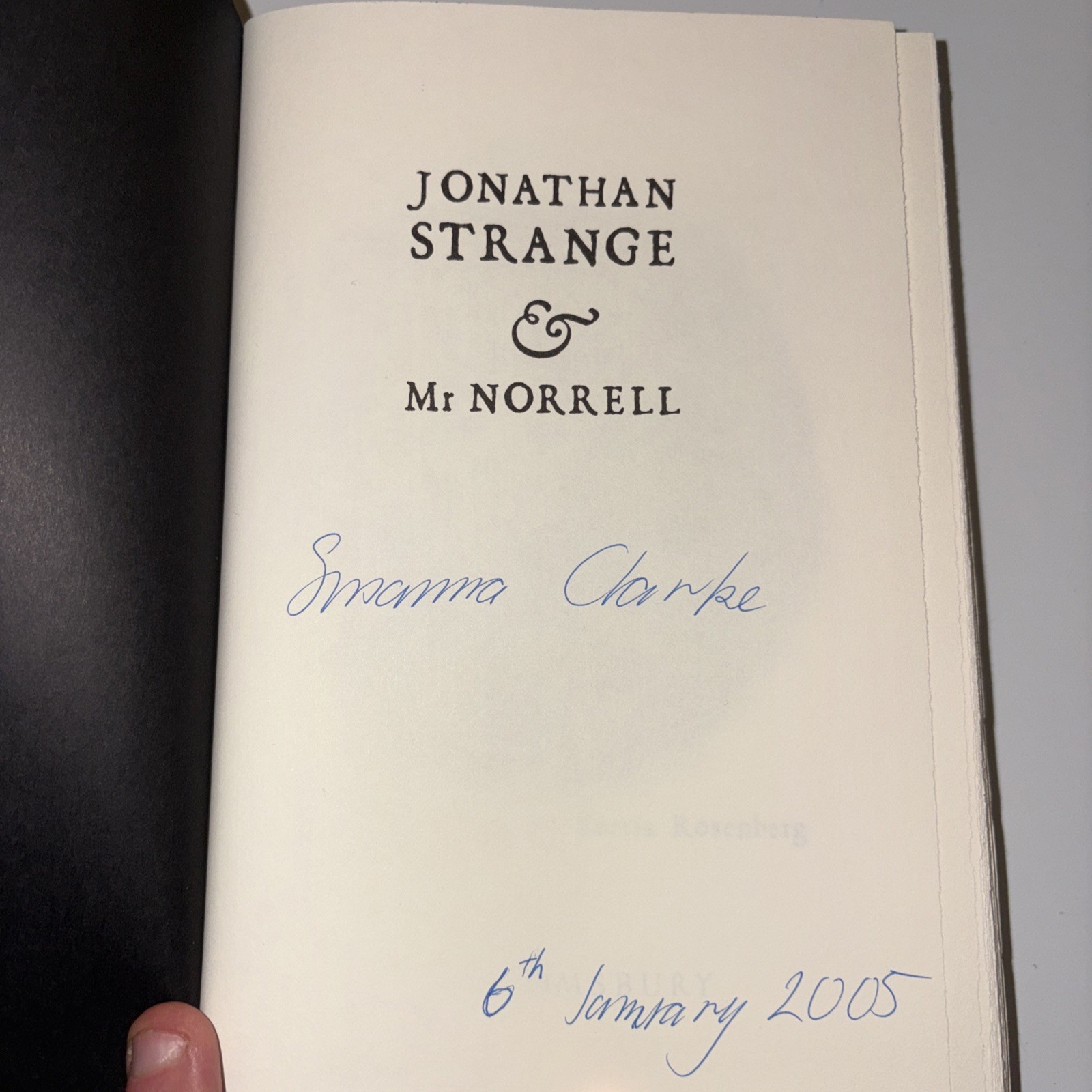Jonathan Strange and Mr Norrell by Susanna Clarke Christmas Red Hardcover SIGNED