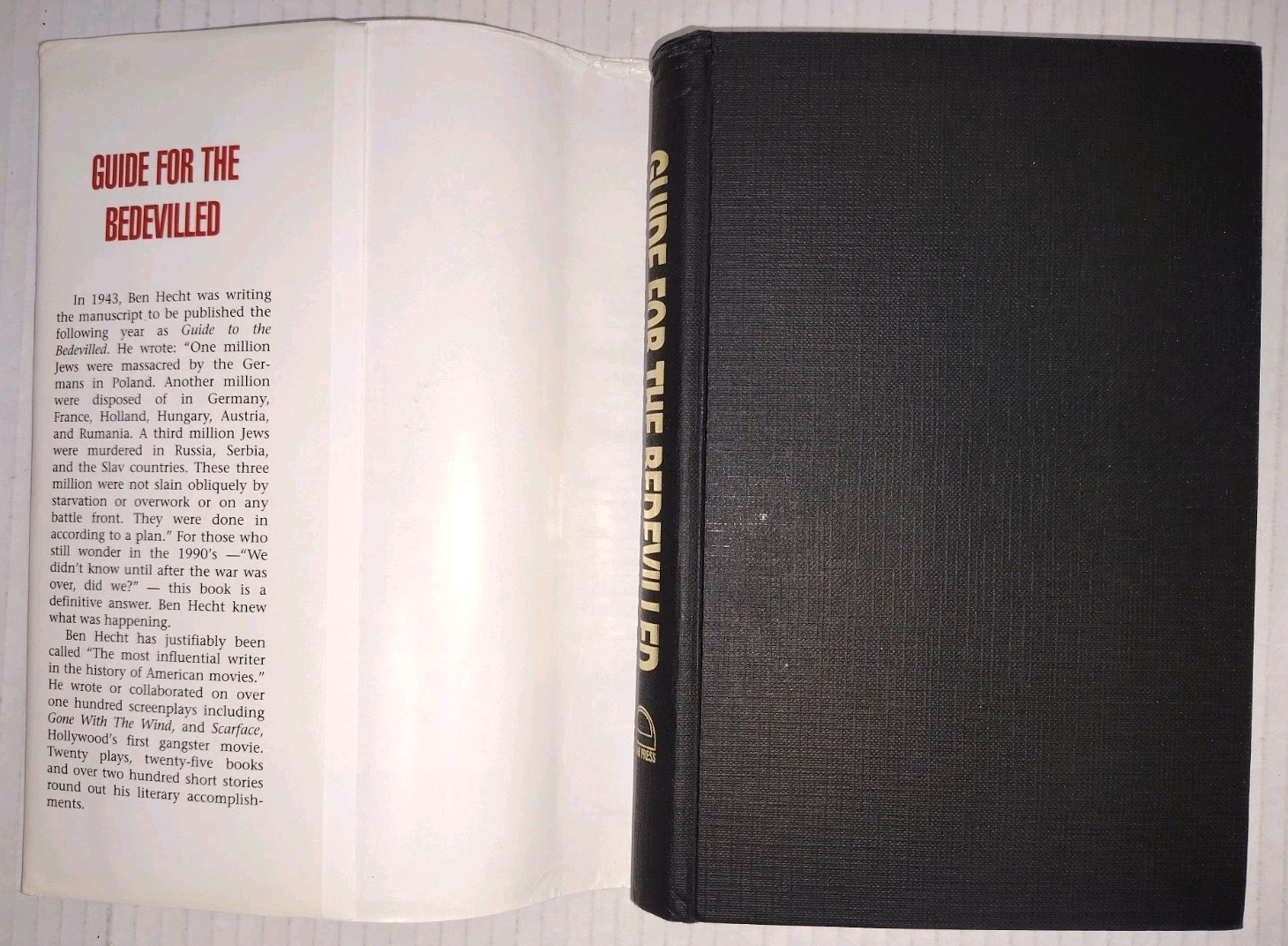 GUIDE FOR THE BEDEVILLED by Ben Hecht (1996, HC/DJ) * FREE SHIPPING *