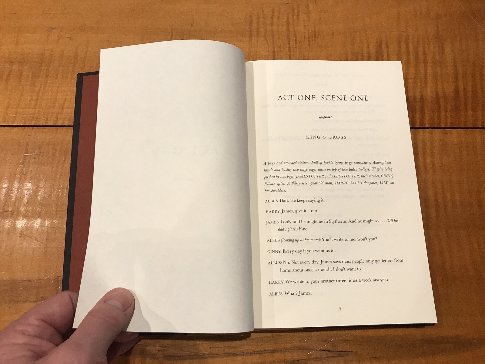 Special Rehearsal Edition J. K. ROWLING Harry Potter and the Cursed Child 2016