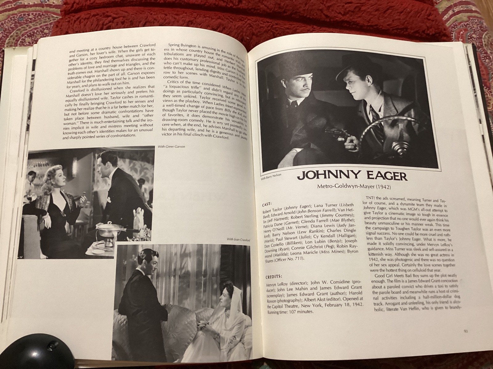 FILMS OF ROBERT TAYLOR, 1975 HC/DJ, VG. COND, 223 PAGES/ FREE POSTAGE!!!!