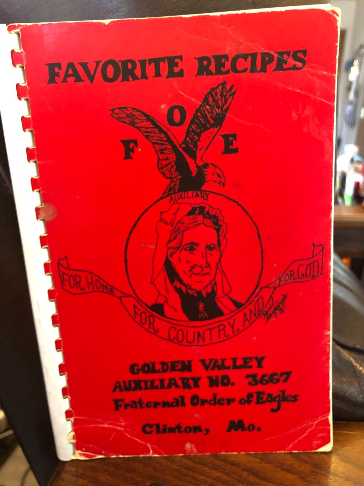 Church cookbook; Clinton Mo; F.O.E. 86 pages