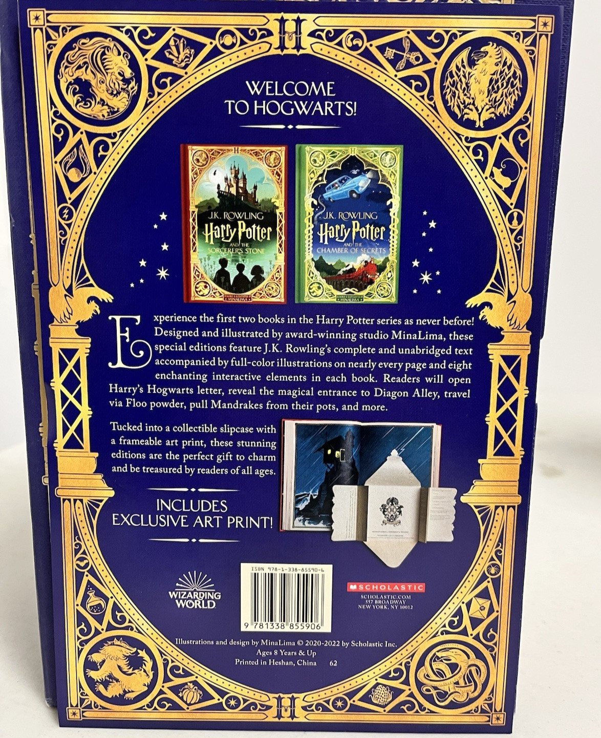 Harry Potter The Minalima Edition Years 1 & 2 LIKE NEW