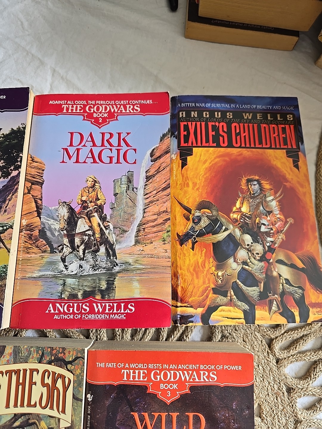 Lot of 5 The God Wars, Exile Children’s, Lords of the Sky Angus Wells PB Books