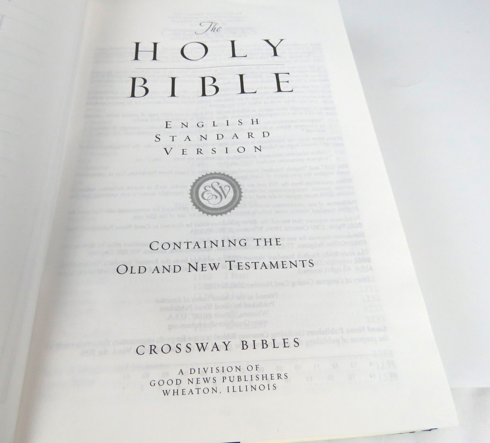 The Holy Bible, English Standard Version, Crossway Classic Reference Bible DJ/HC