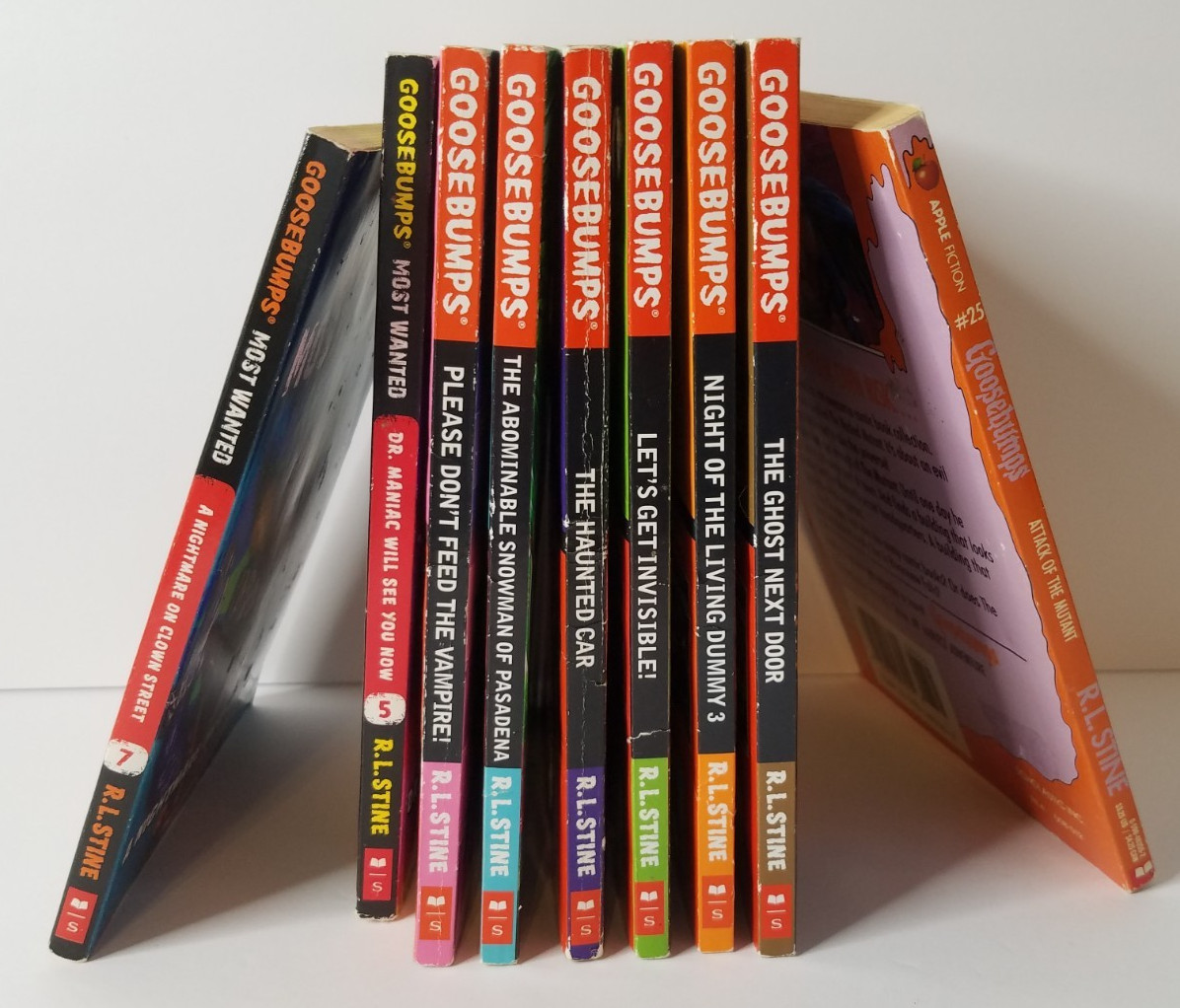 Mix Lot 9 Goosebumps R L Stine PB Books Scholastic Publications 1990s &2000s