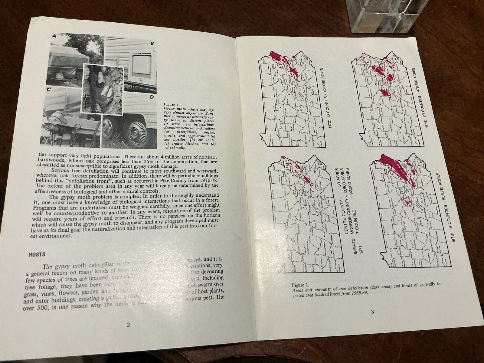 1980 the gypsy moth commonwelth of pennsylvania book 34 pages Paperback VG
