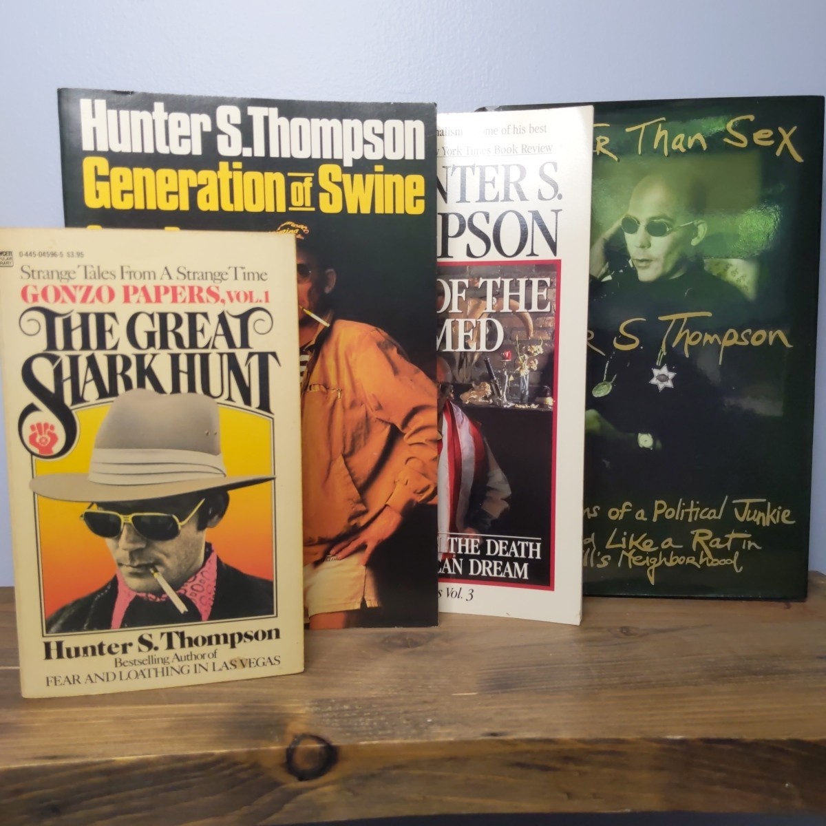 The Gonzo Papers Vol 1-4 by Hunter S. Thompson (Vintage Paperbacks 1st Eds)