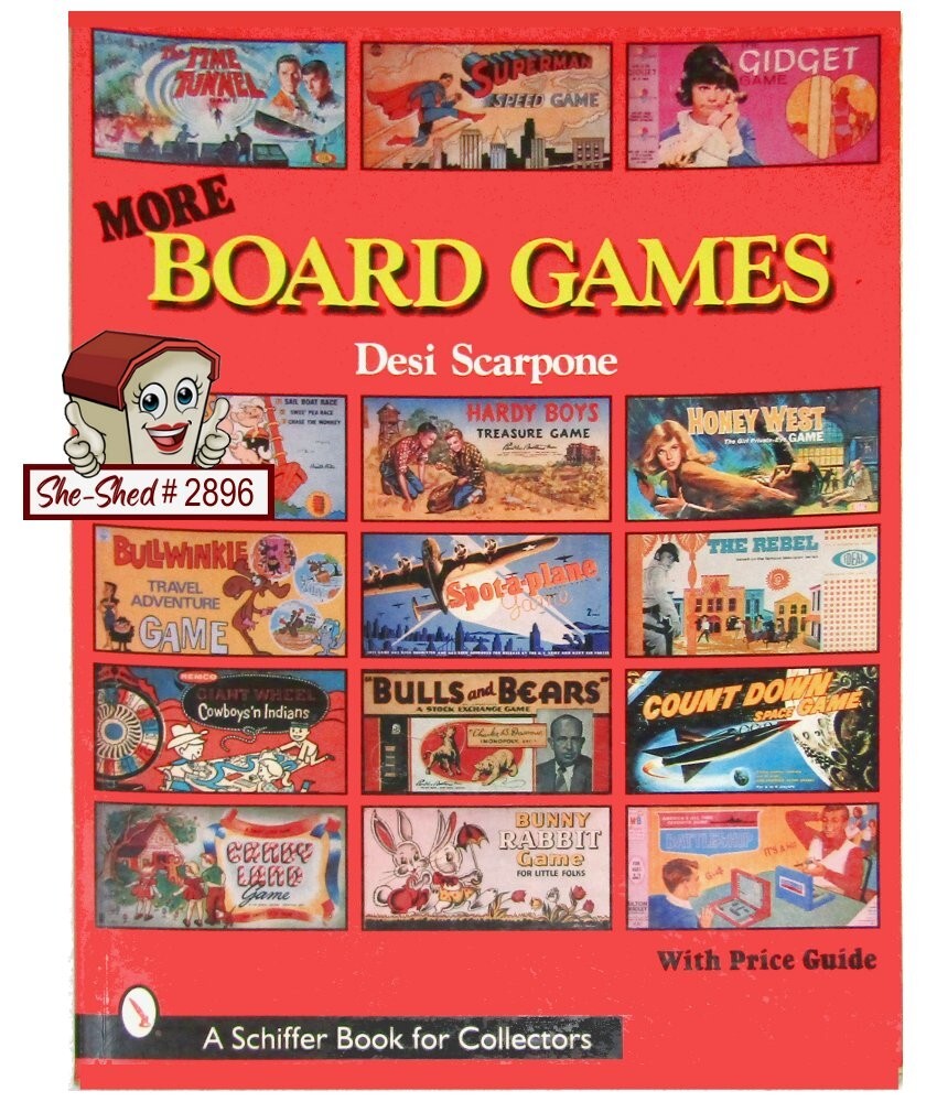 Vintage 2000 More Board Games Price Guide Book Desi Scarpone Schiffer – VGC