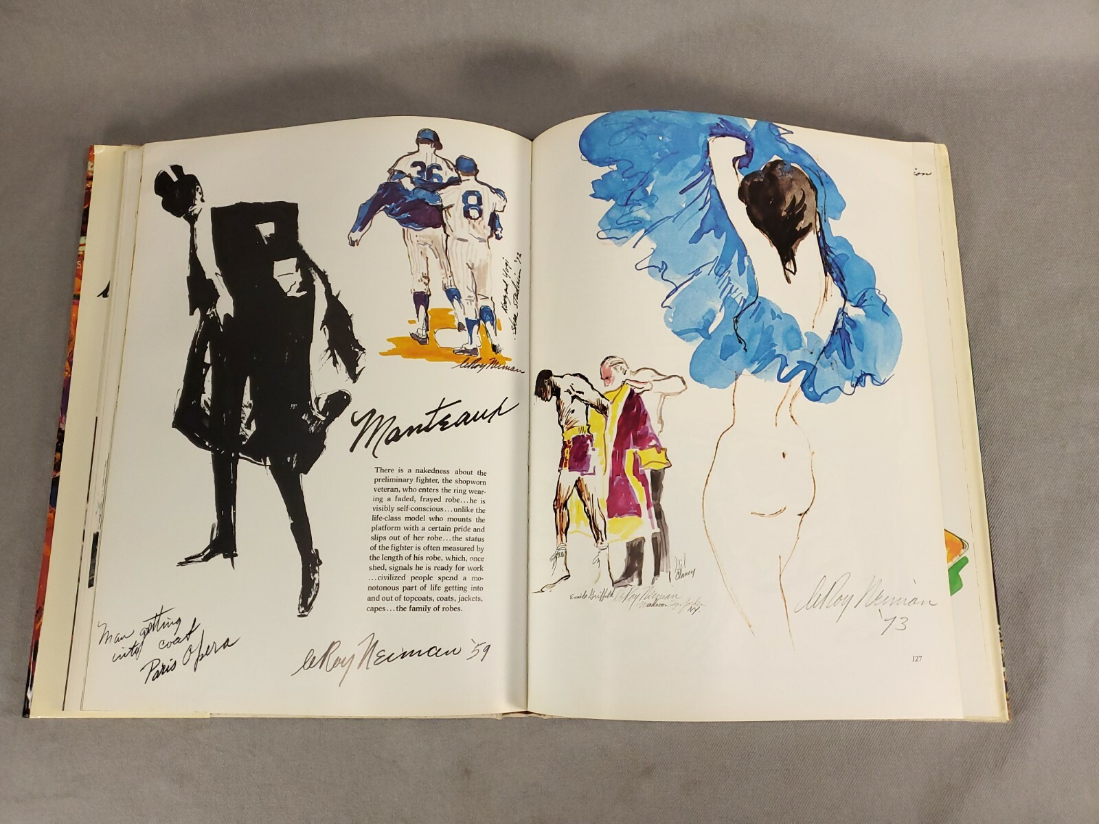 Signed LeRoy Neiman Art & Lifestyle Book 350 Reproductions 1st Edition 1974