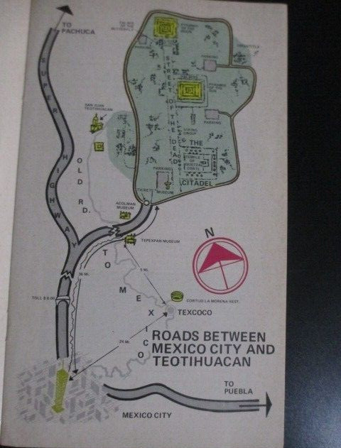 Guide to Pyramids of Teotihuacan Bloomgarden Mexico Paperback 1975 34 Pages