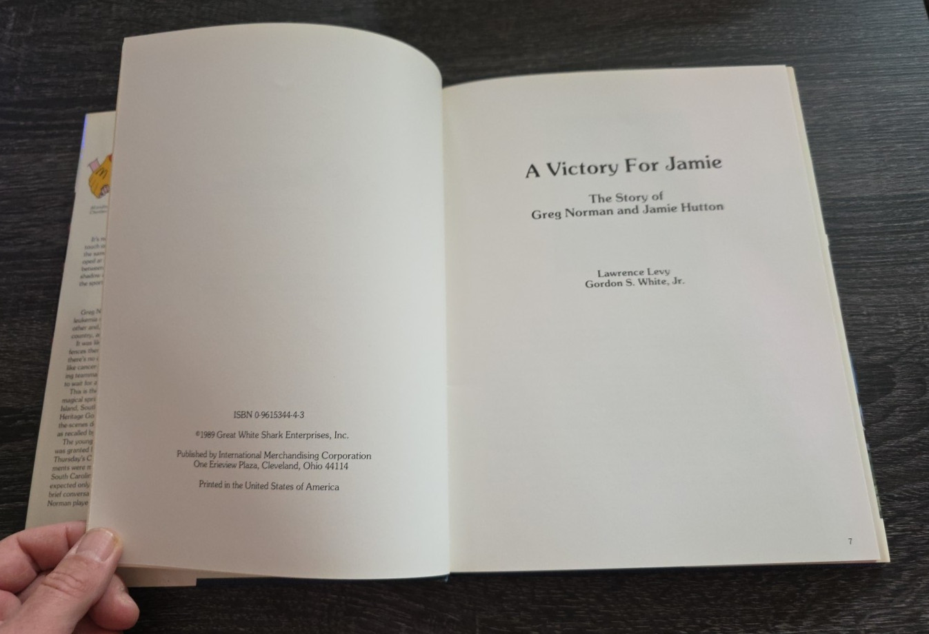 Victory for Jamie The Story of Greg Norman and Jamie Hutton