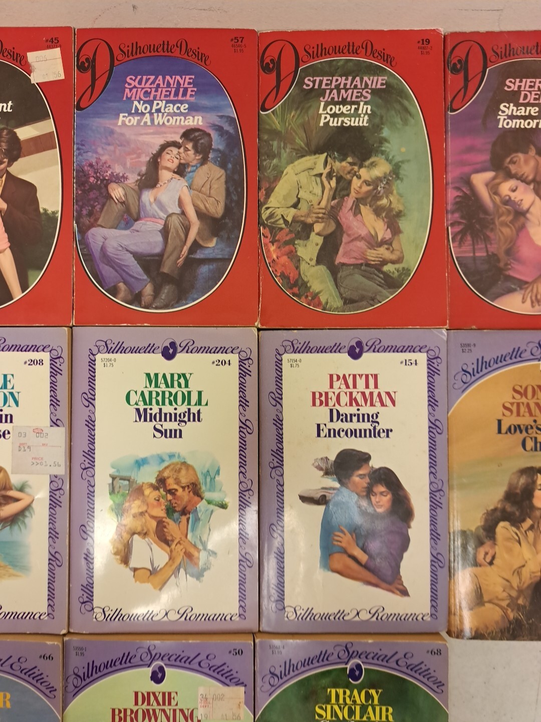 VINTAGE Lot Of 13 Silhouette Novels, Romance, Desire, & Special Editions #2.1.29